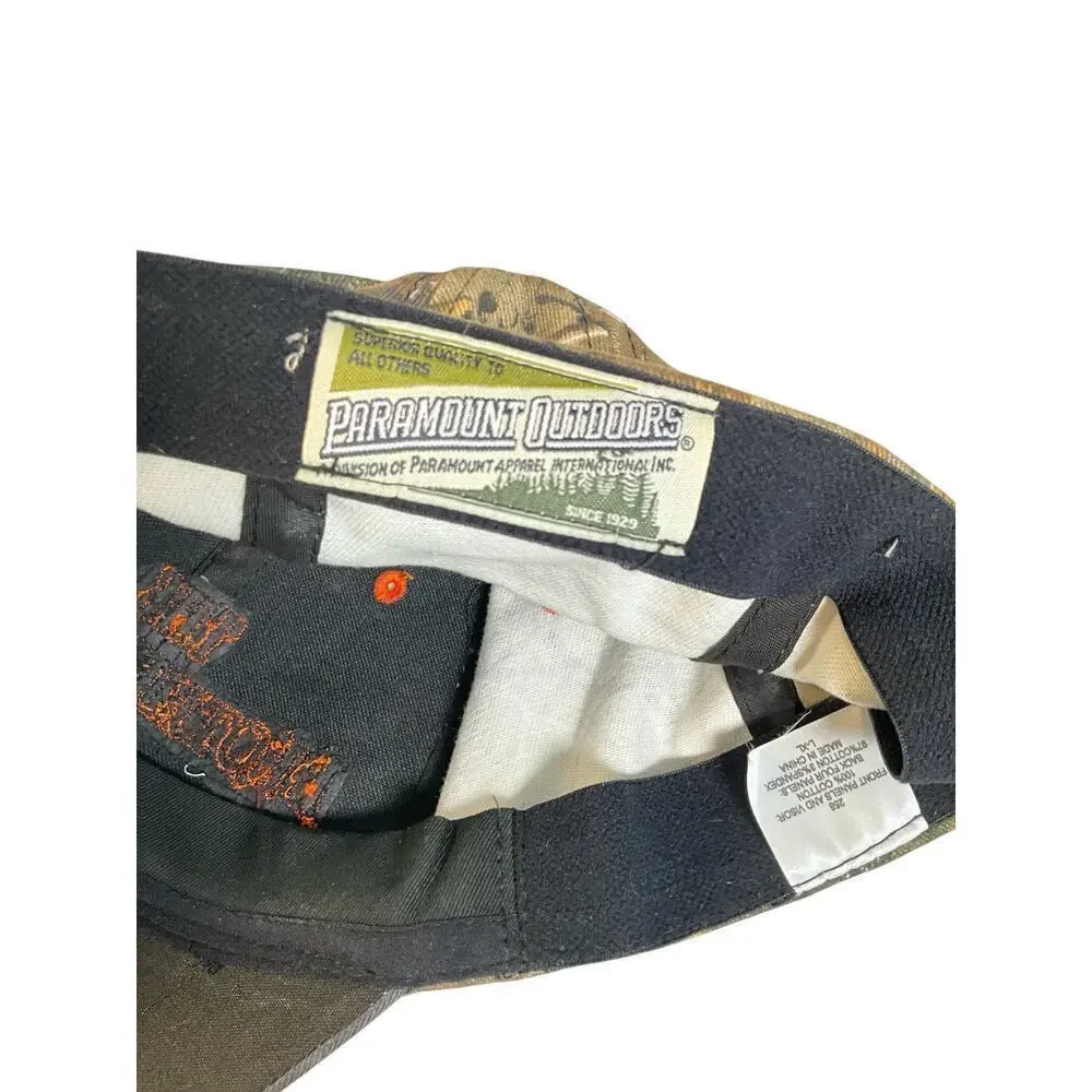 The Brotherhood Cap Camo Camouflage Bow Hunting Distressed Size L/XL 100% Cotton